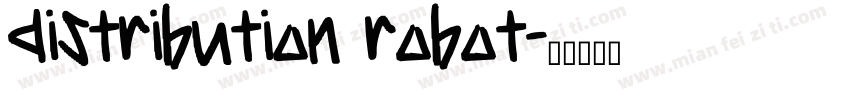 distribution robot字体转换